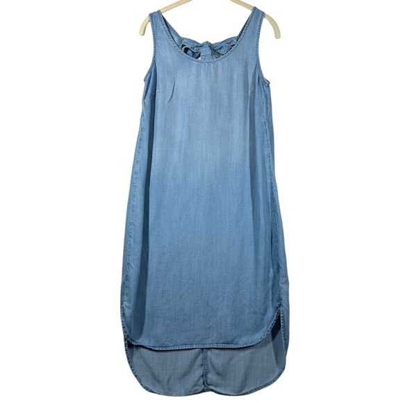 Anthropologie Cloth & Stone Chambray Tank Dress Women's XS Blue Sleeveless - Picture 1 of 9